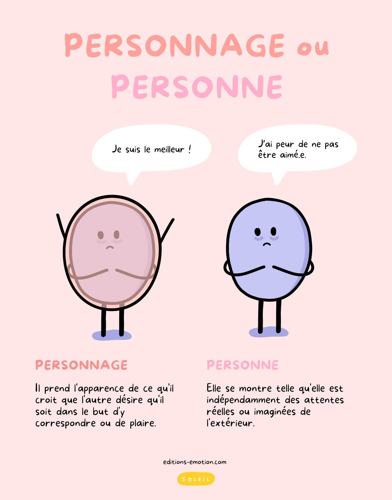 Affiche - Personnage ou personne | Les Éditions Émotion