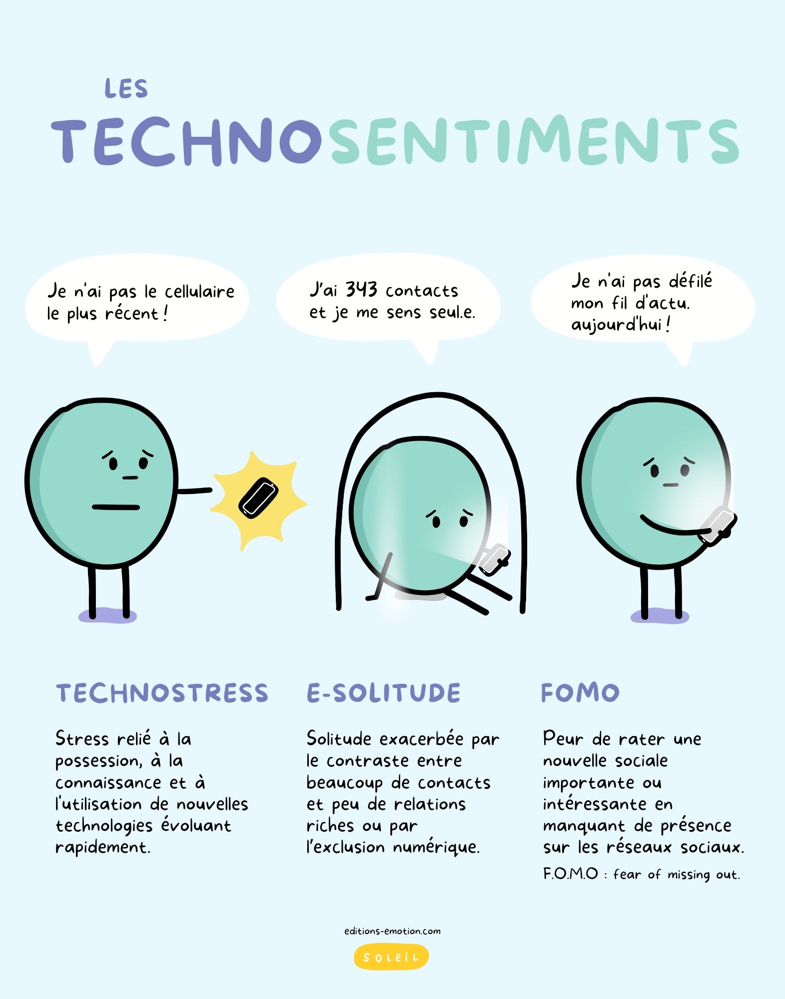 Affiche - Les technosentiments | Les Éditions Émotion