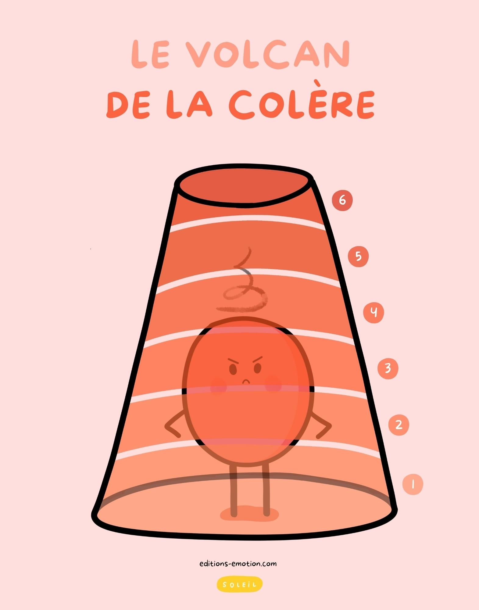 Affiche - Le volcan de la colère | Les Éditions Émotion