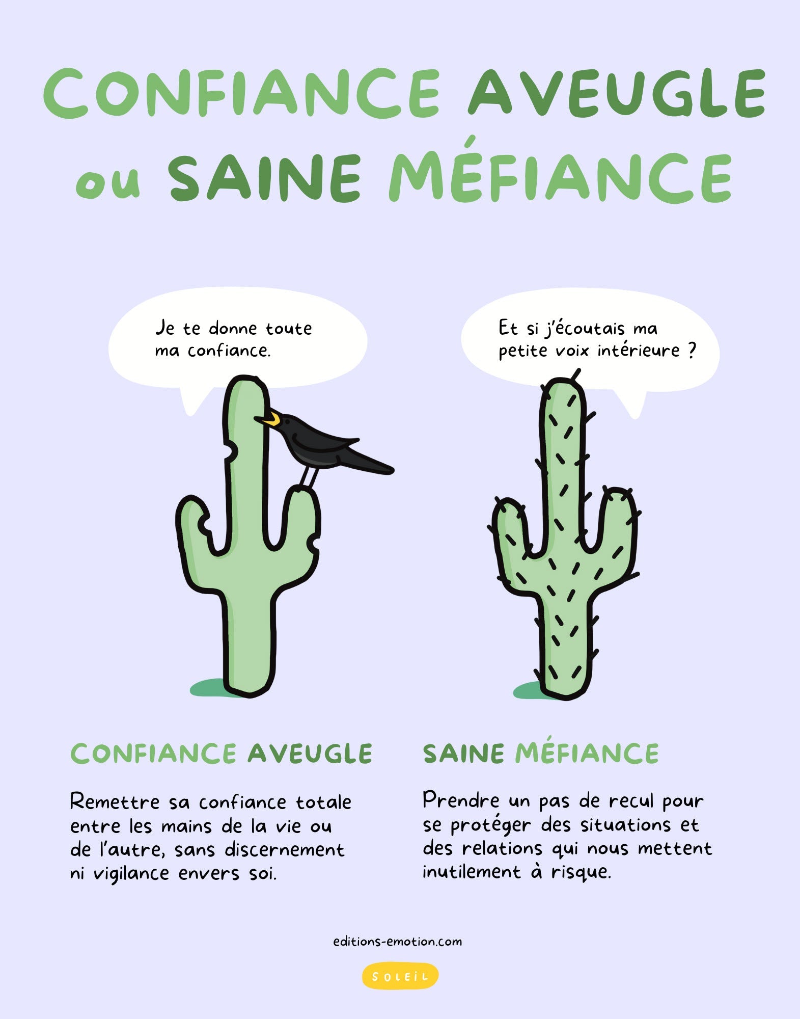 Affiche - Confiance aveugle ou saine méfiance | Les Éditions Émotion