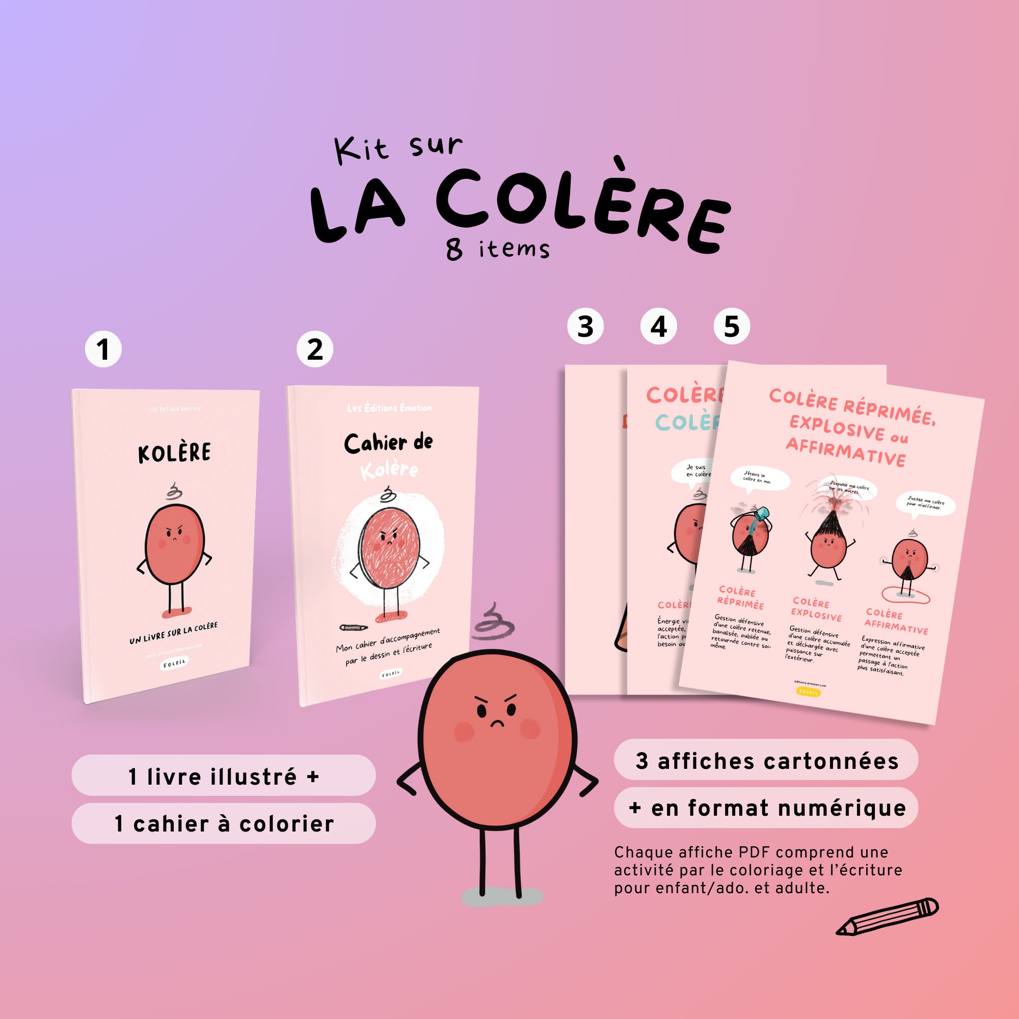Kit sur la colère | Les Éditions Émotion