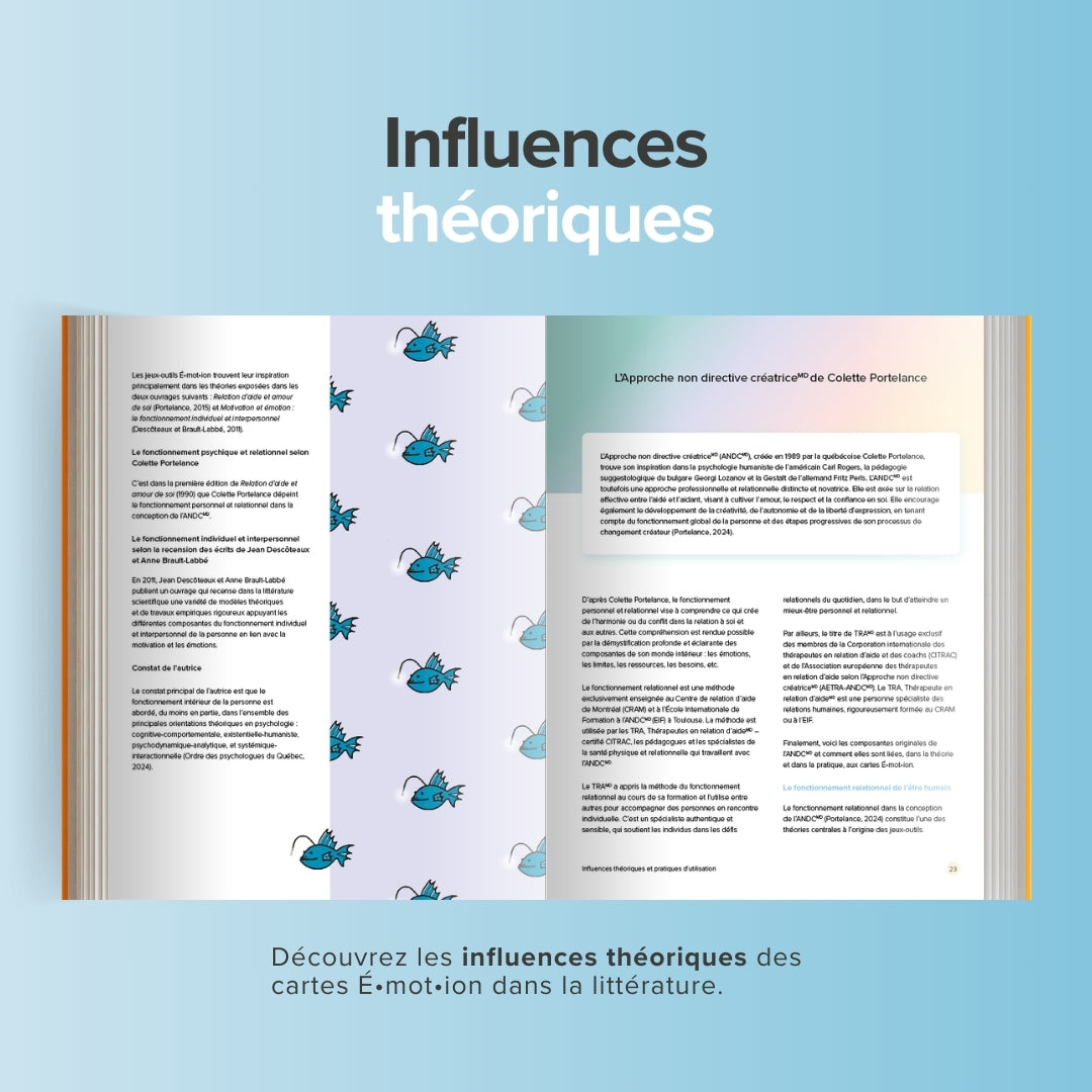 Manuel des jeux-outils - Fondements et pratiques des cartes É•mot•ion | Éditions Émotion