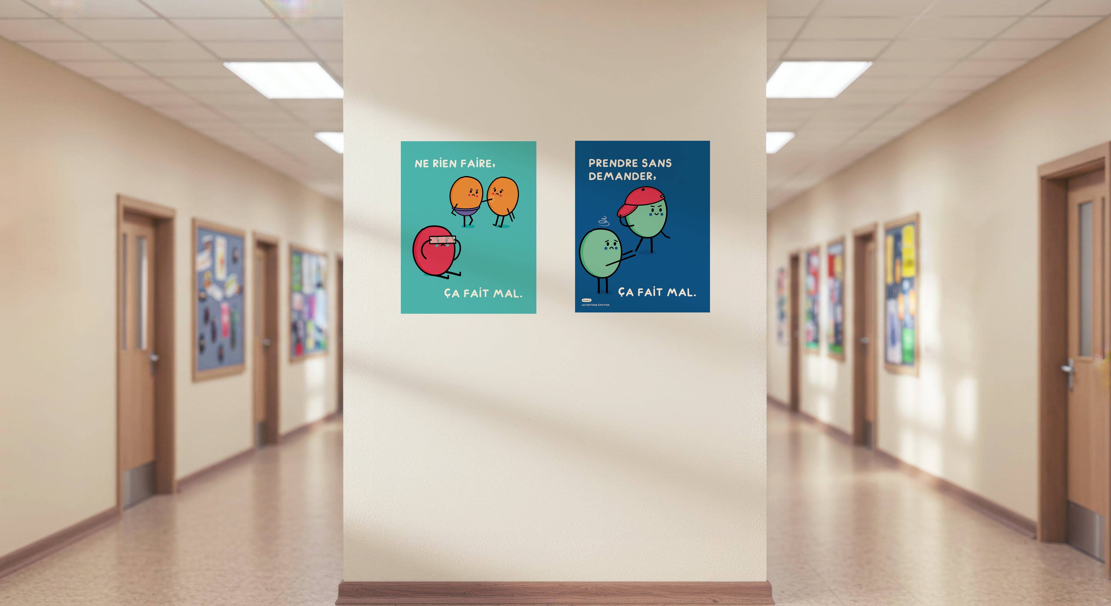 Affiches | Gestes d’agression | Éditions Émotion