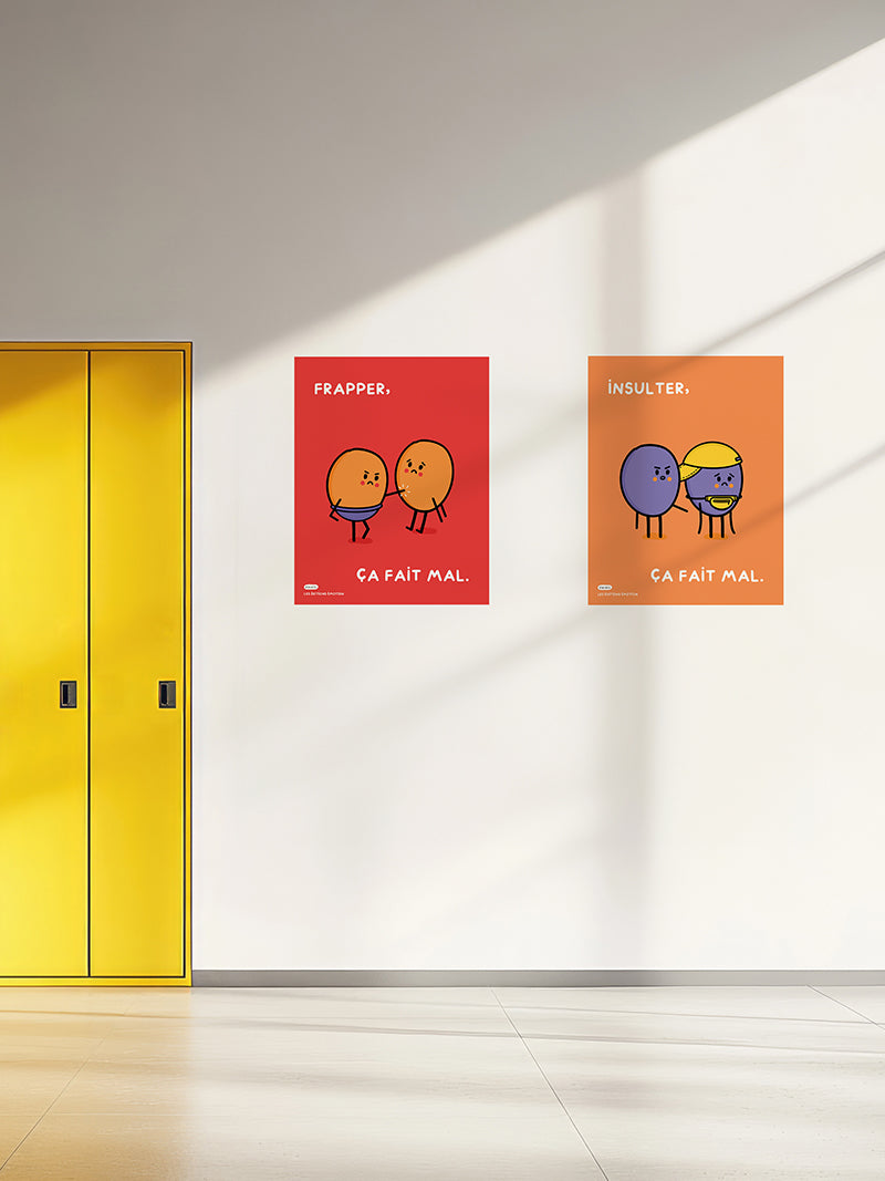 Affiches | Gestes d’agression | Éditions Émotion