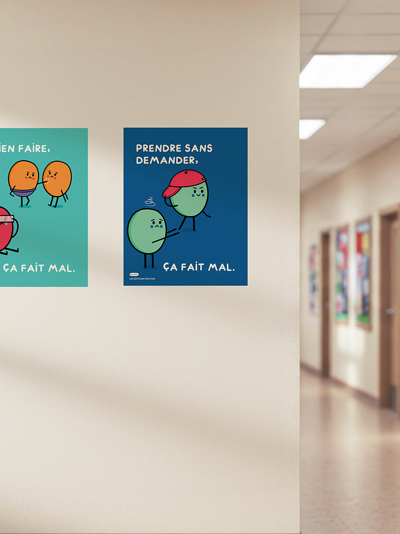 Affiches | Gestes d’agression | Éditions Émotion