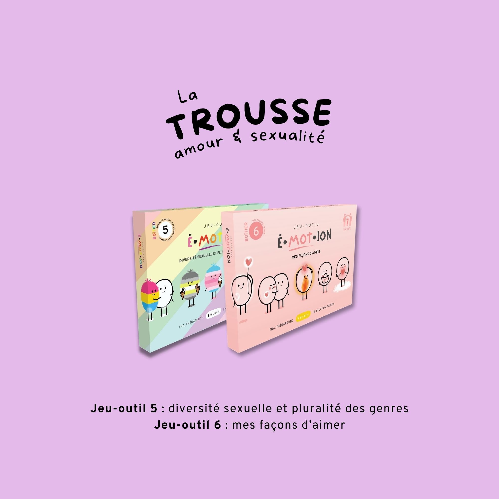 Trousse Amour & Sexualité É•mot•ion | Les Éditions Émotion