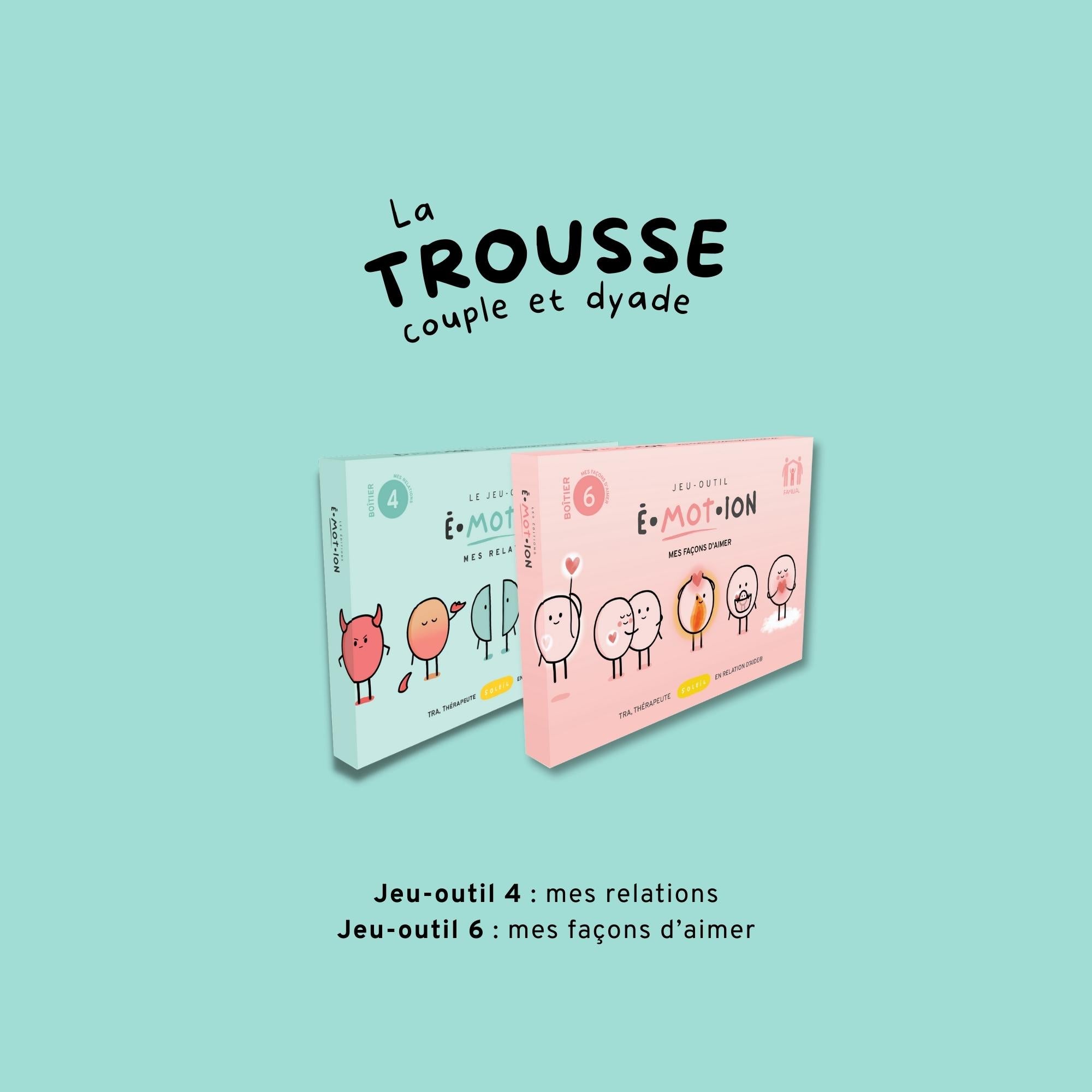 Trousse couple et dyade É•mot•ion | Les Éditions Émotion