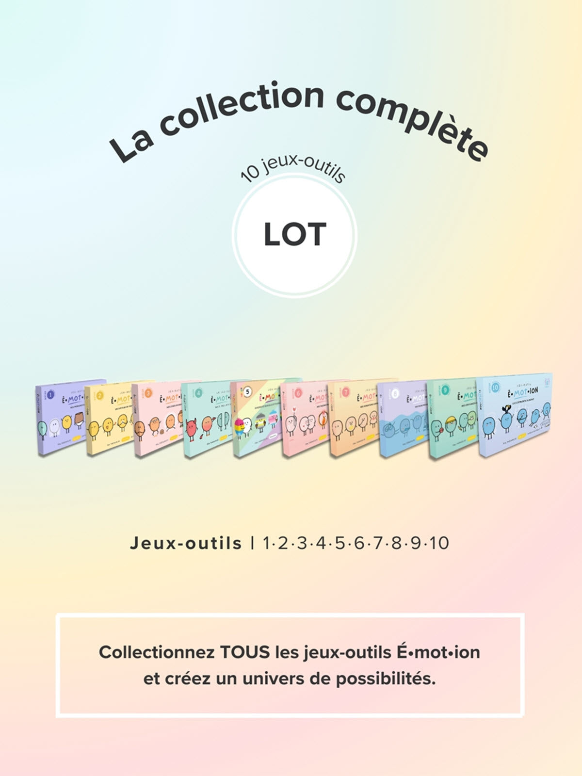 Jeux-outils É•mot•ion | Collection complète | Éditions Émotion
