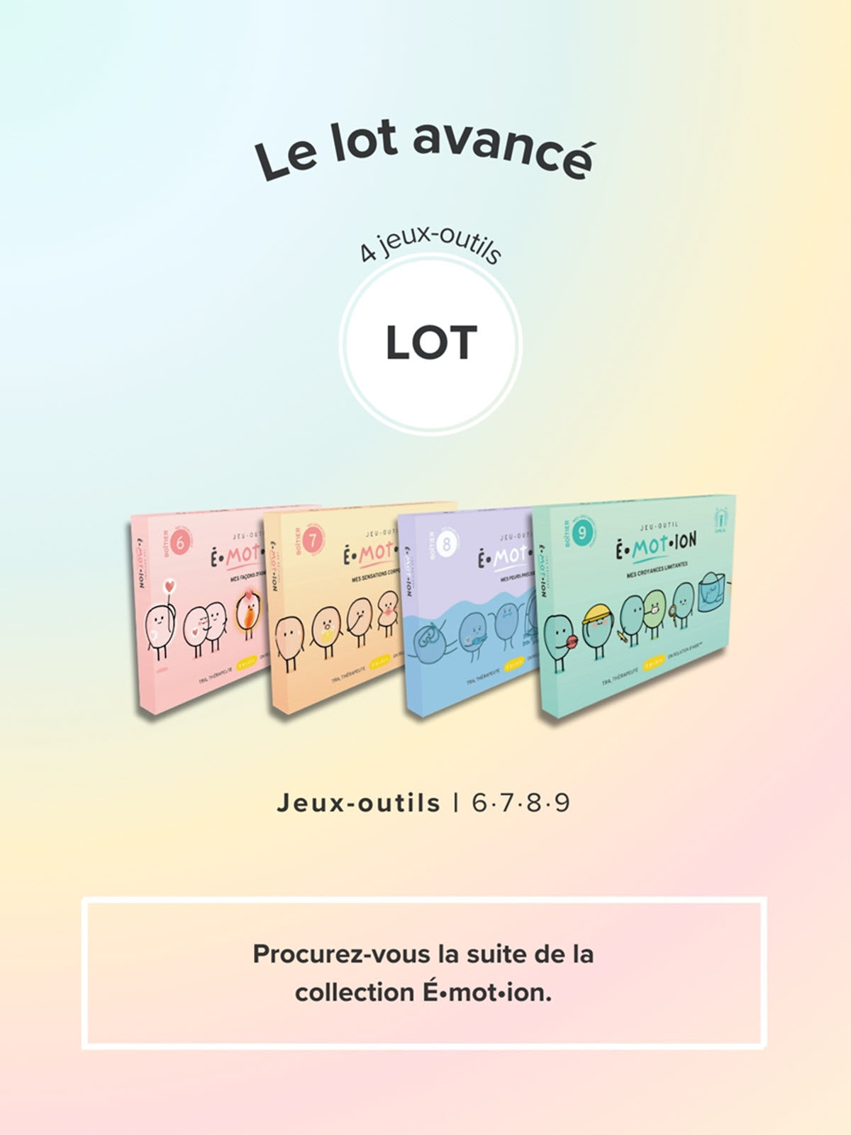 Jeux-outils É•mot•ion | Lot avancé | Éditions Émotion