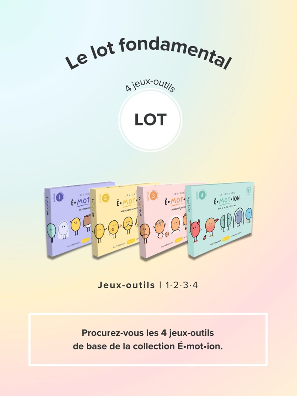 Jeux-outils É•mot•ion | Lot fondamental | Éditions Émotion