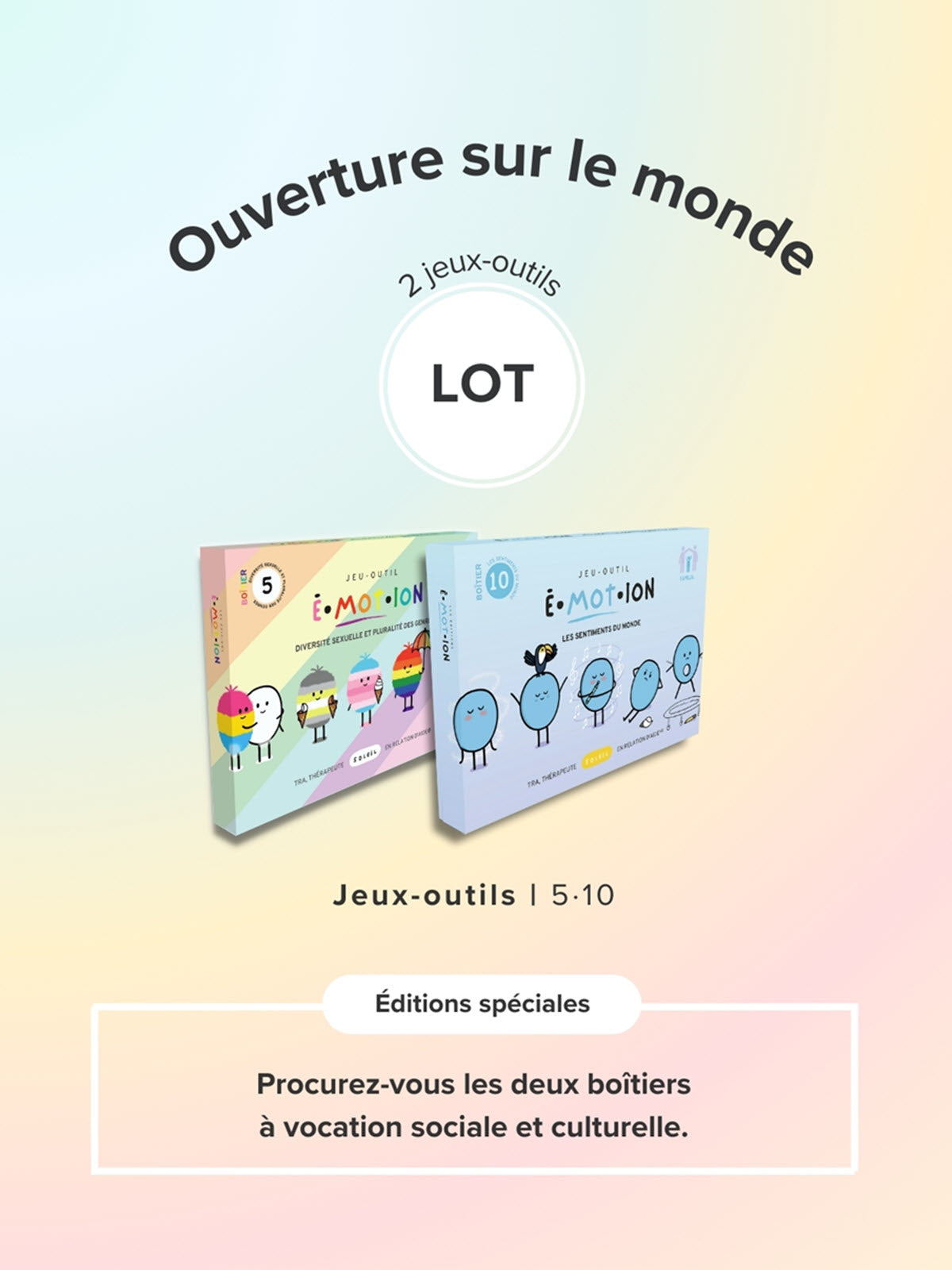 Jeux-outils É•mot•ion | Ouverture sur le monde | Éditions Émotion