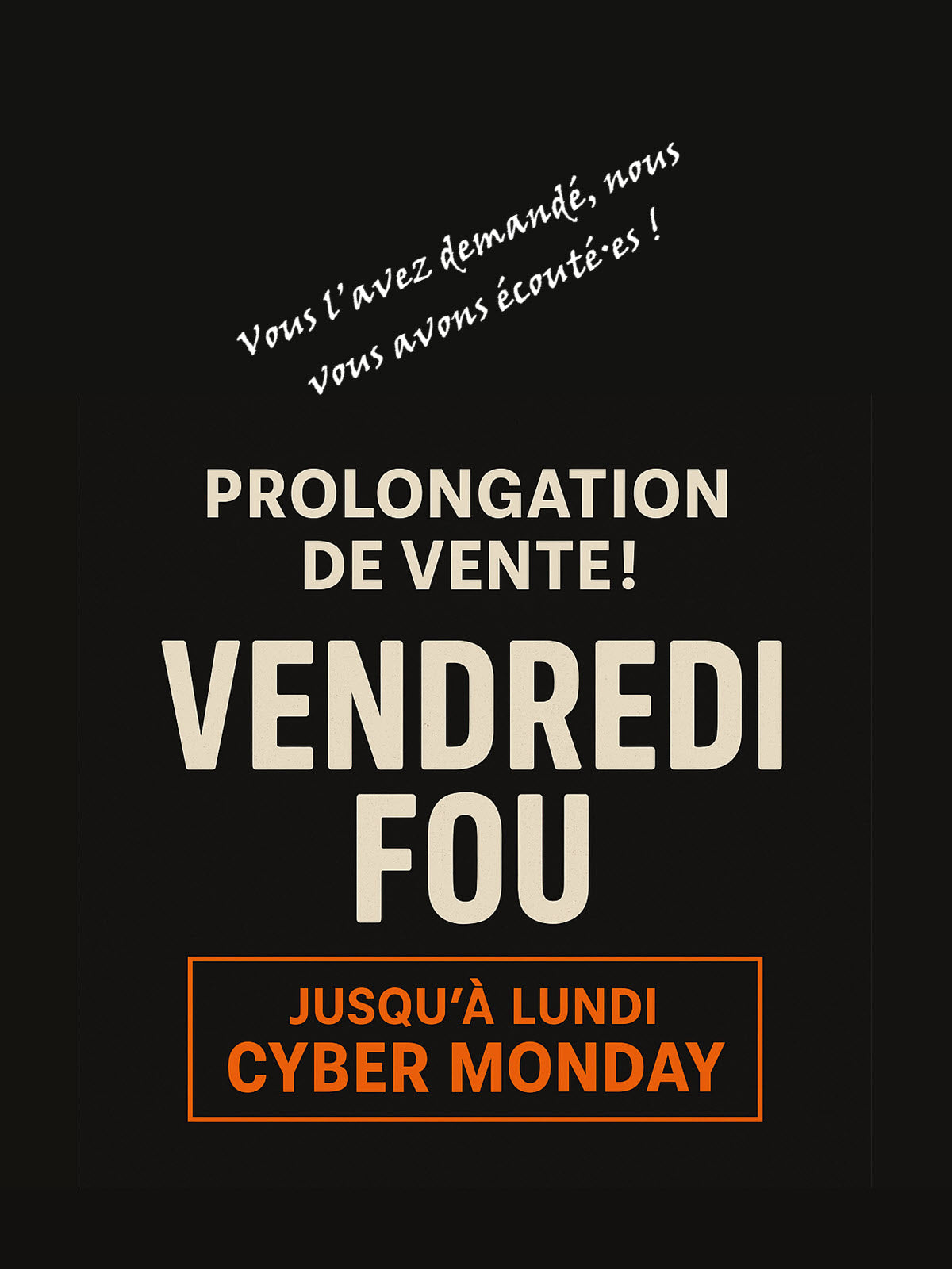 Black Friday | Éditions Émotion