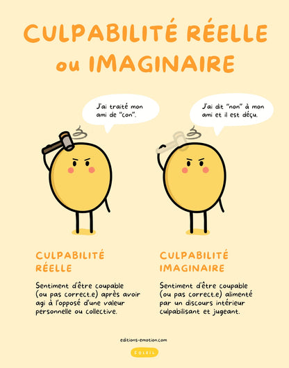 Affiche - Culpabilité réelle ou culpabilité imaginaire | Les Éditions Émotion