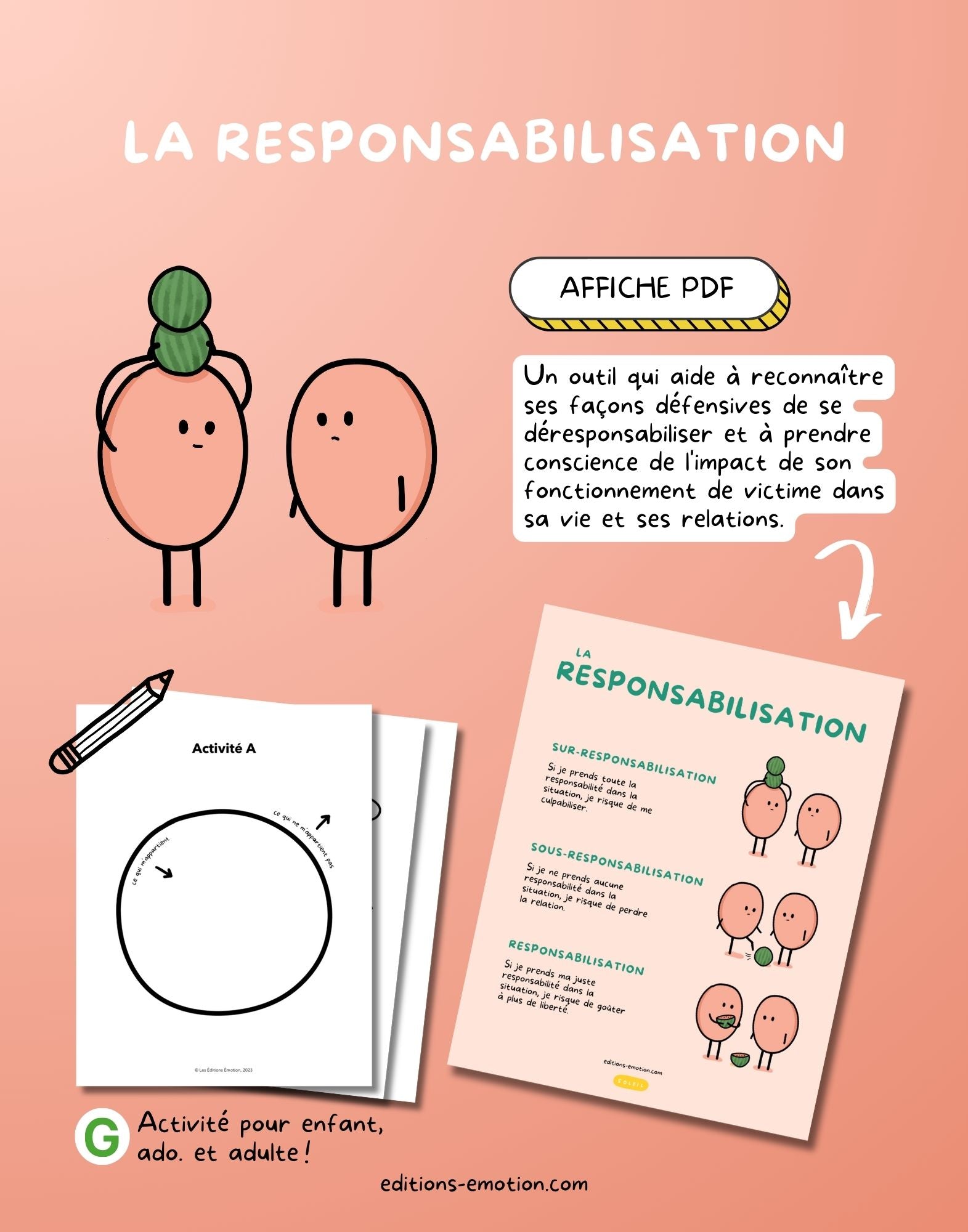 Affiche - La responsabilisation | Les Éditions Émotion