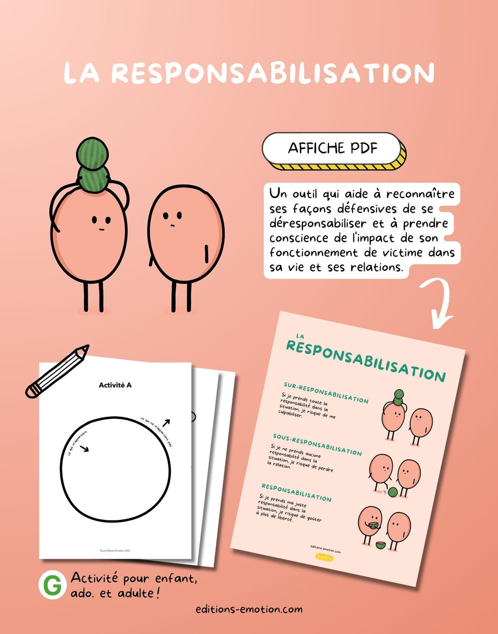 Affiche - La responsabilisation | Éditions Émotion