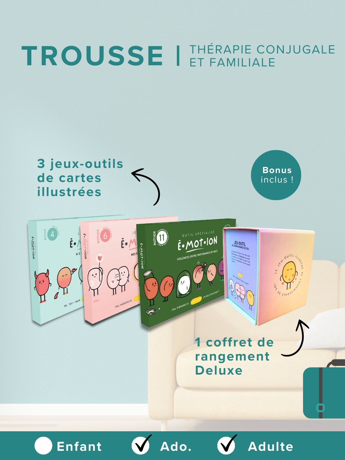 Trousse | Thérapie conjugale et familiale | Éditions Émotion