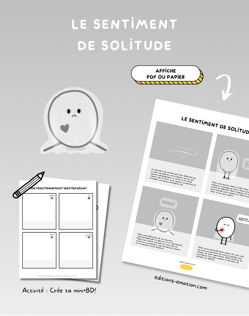 Les sentiment en BD - Solitude | Éditions Émotion