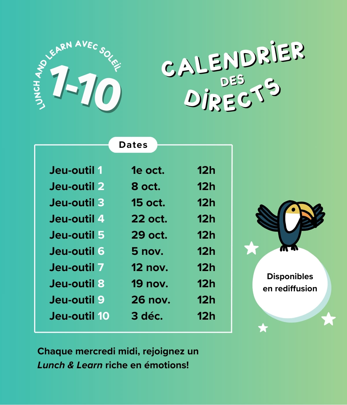10 Midis É•mot•ion | Éditions Émotion