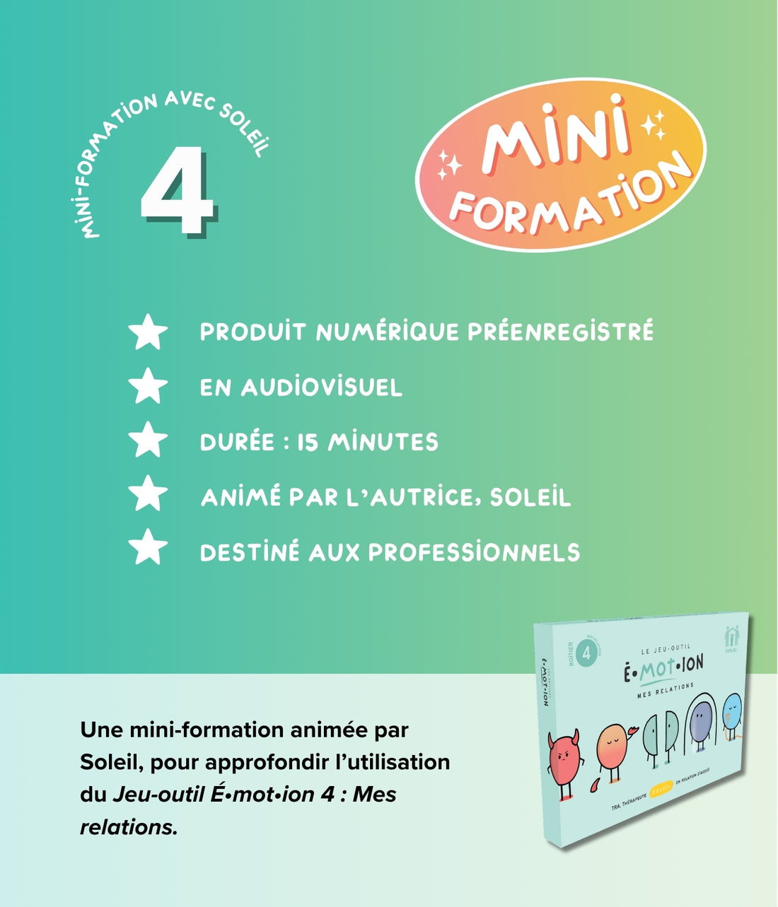 Mini-formation | Jeu-outil 4 | Éditions Émotion
