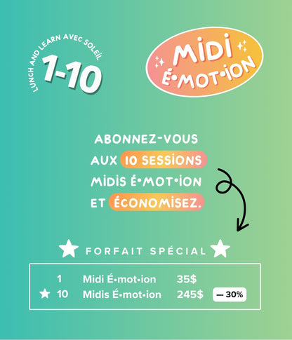10 Midis É•mot•ion | Éditions Émotion