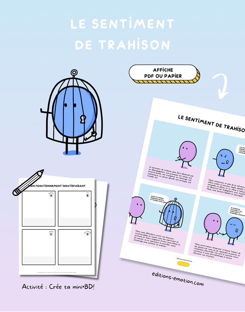 Les sentiment en BD - Trahison | Éditions Émotion