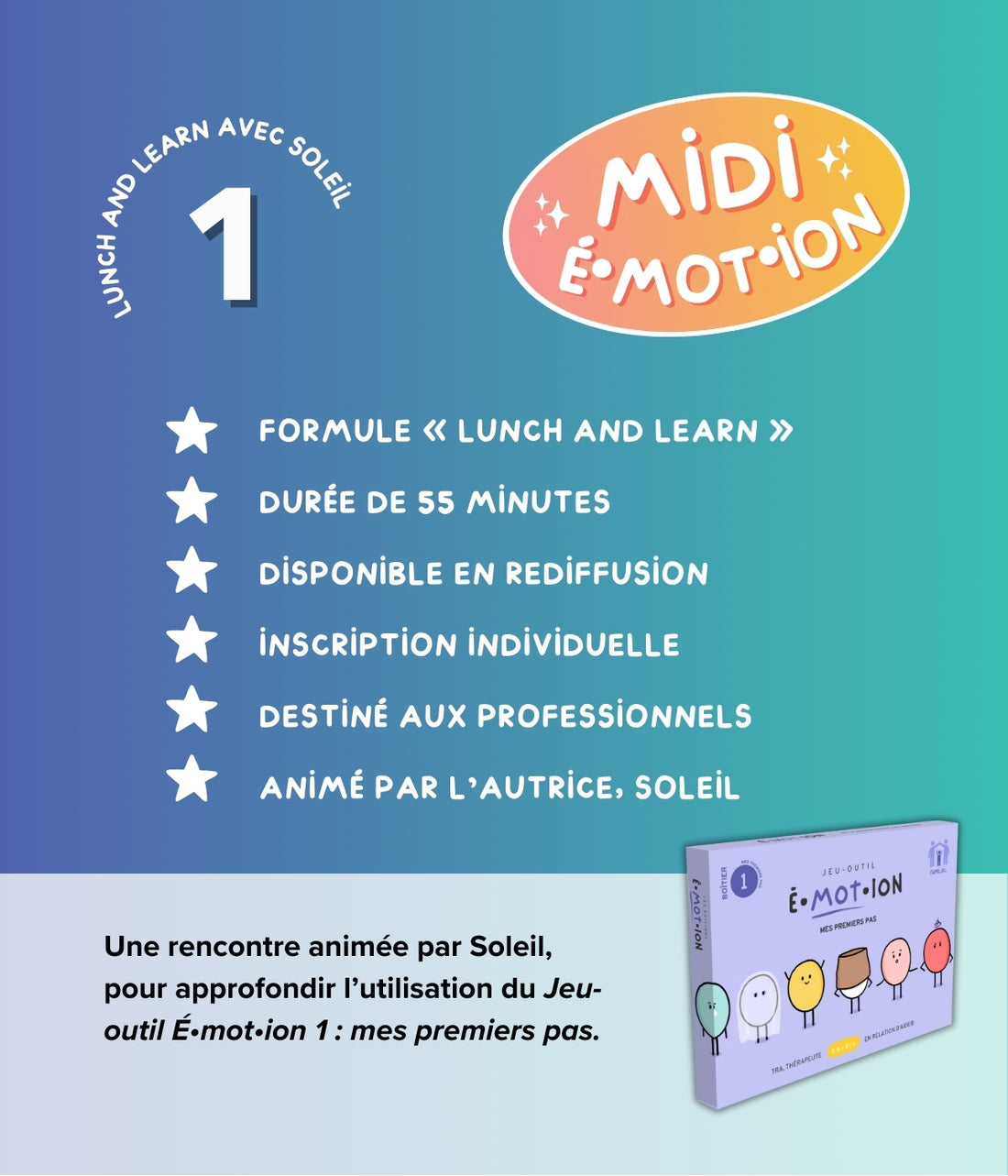 Midi É•mot•ion 1 : Mes premiers pas | Éditions Émotion