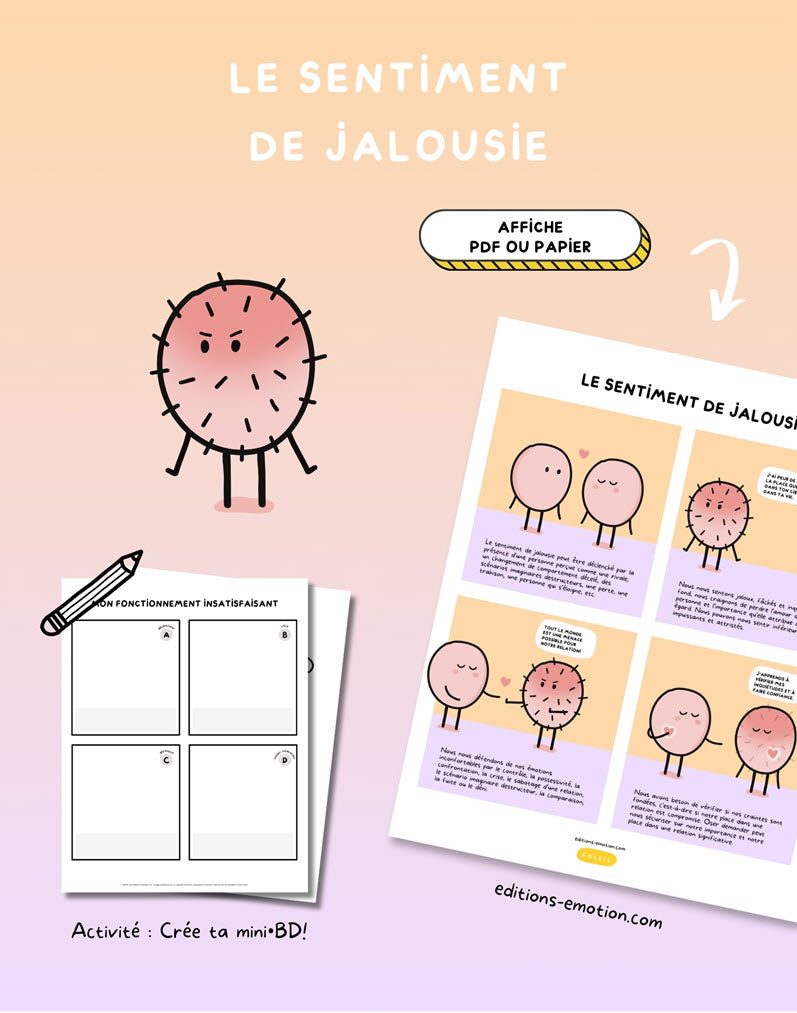 Les sentiment en BD - Jalousie | Éditions Émotion