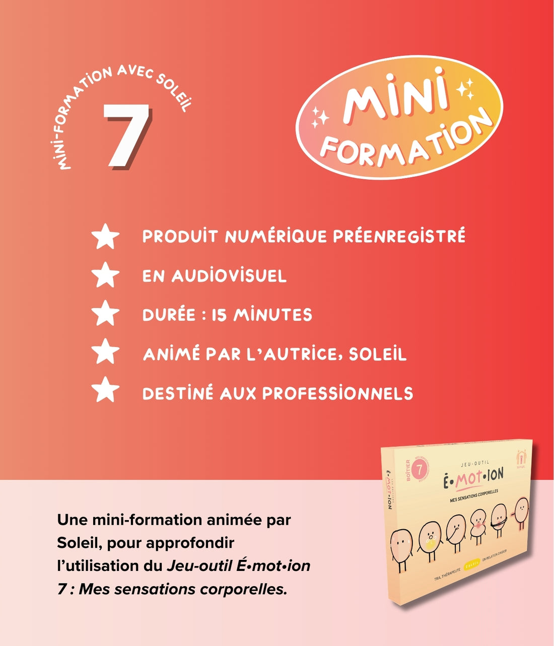 Mini-formation | Jeu-outil 7 | Éditions Émotion