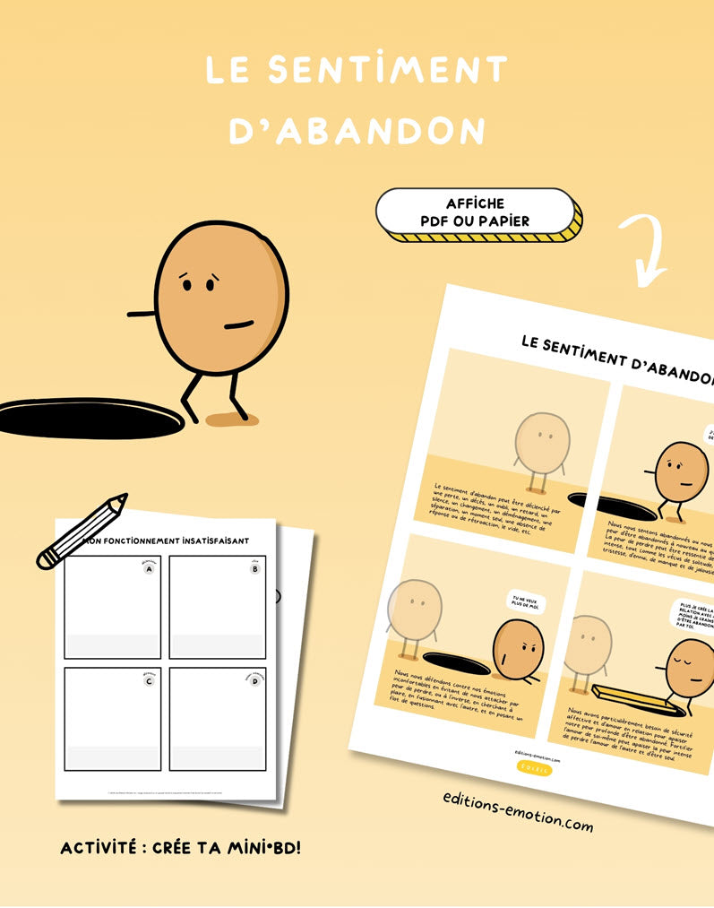 Les sentiment en BD - Abandon | Éditions Émotion