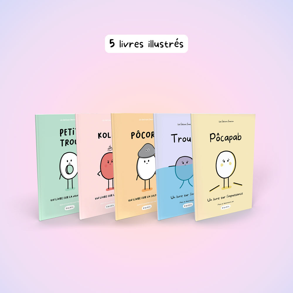 Lot des 5 livres É•mot•ion | Les Éditions Émotion