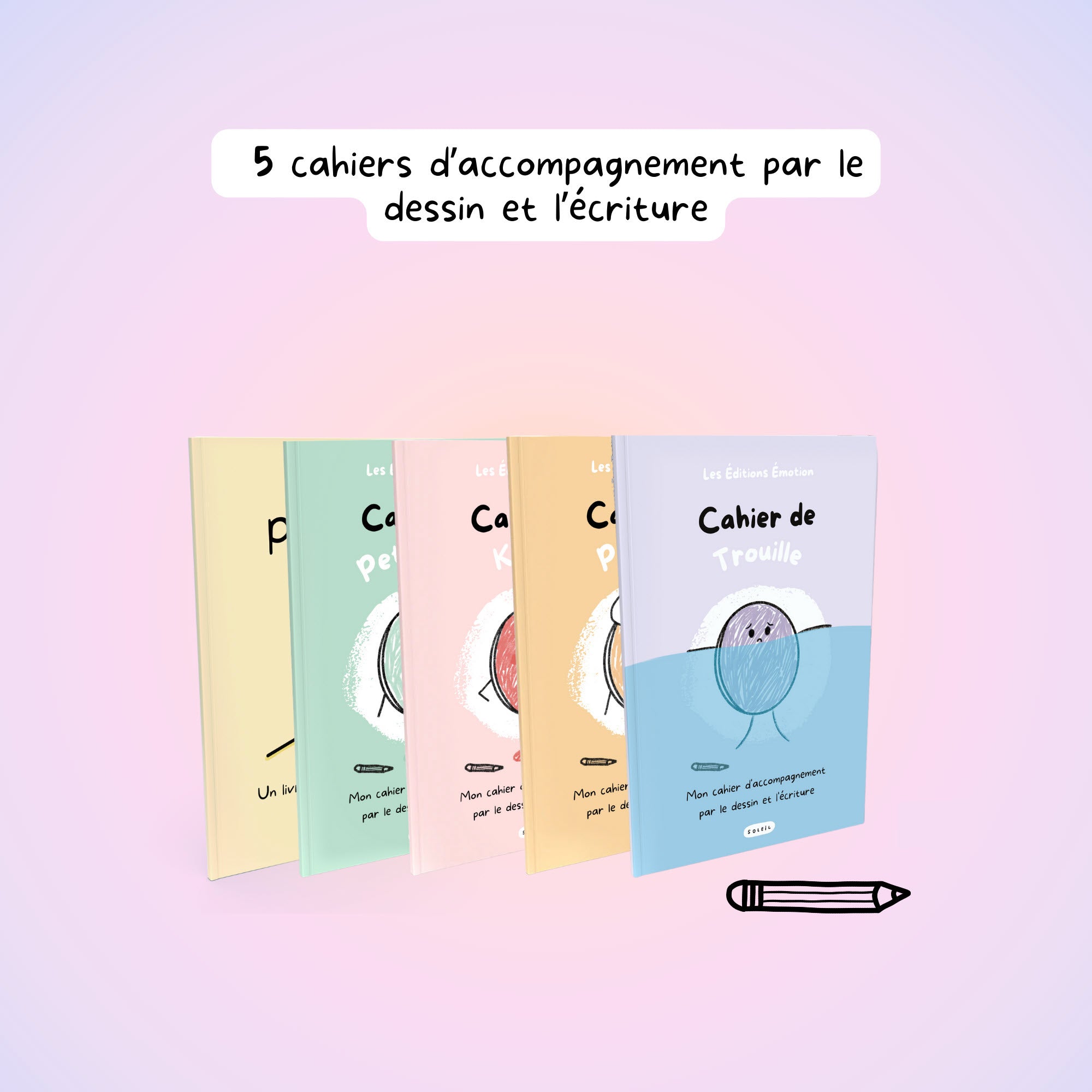 Lot des 5 cahiers É•mot•ion | Les Éditions Émotion