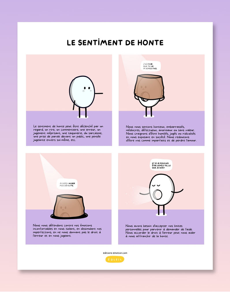 Les sentiment en BD - Honte | Éditions Émotion