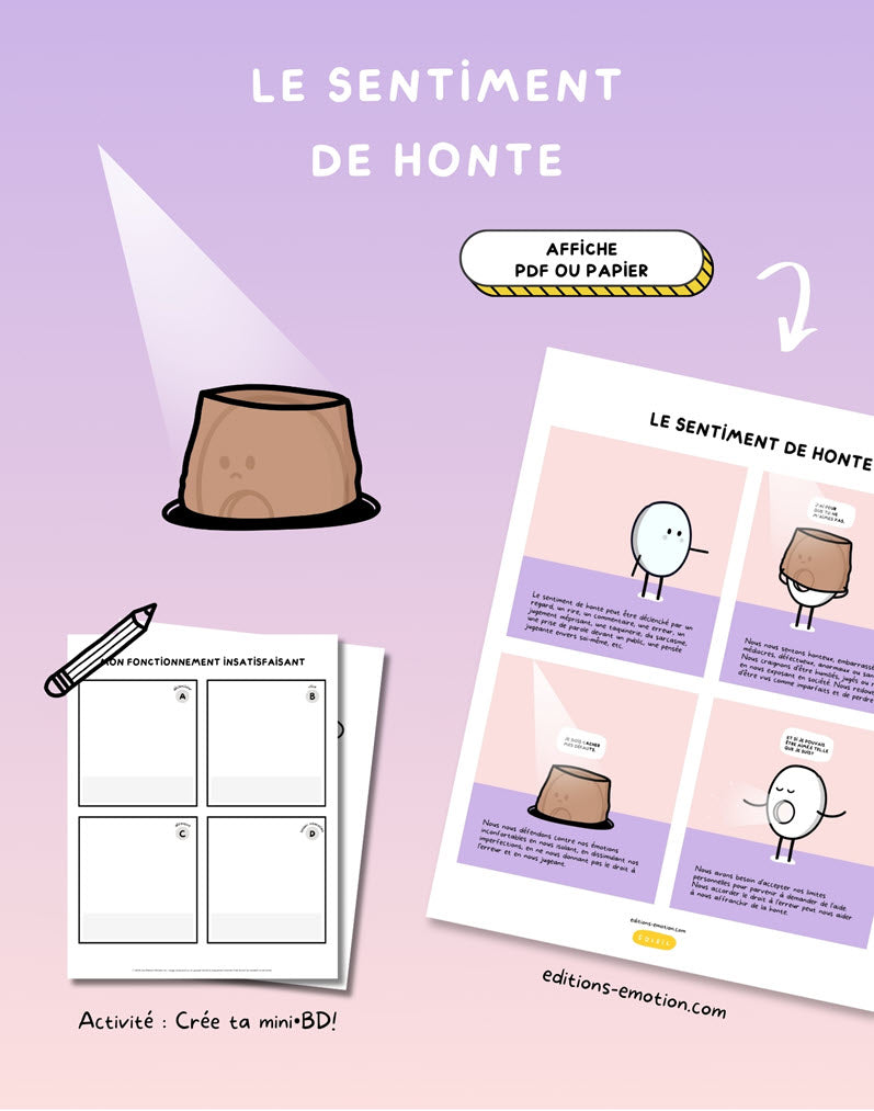 Les sentiment en BD - Honte | Éditions Émotion