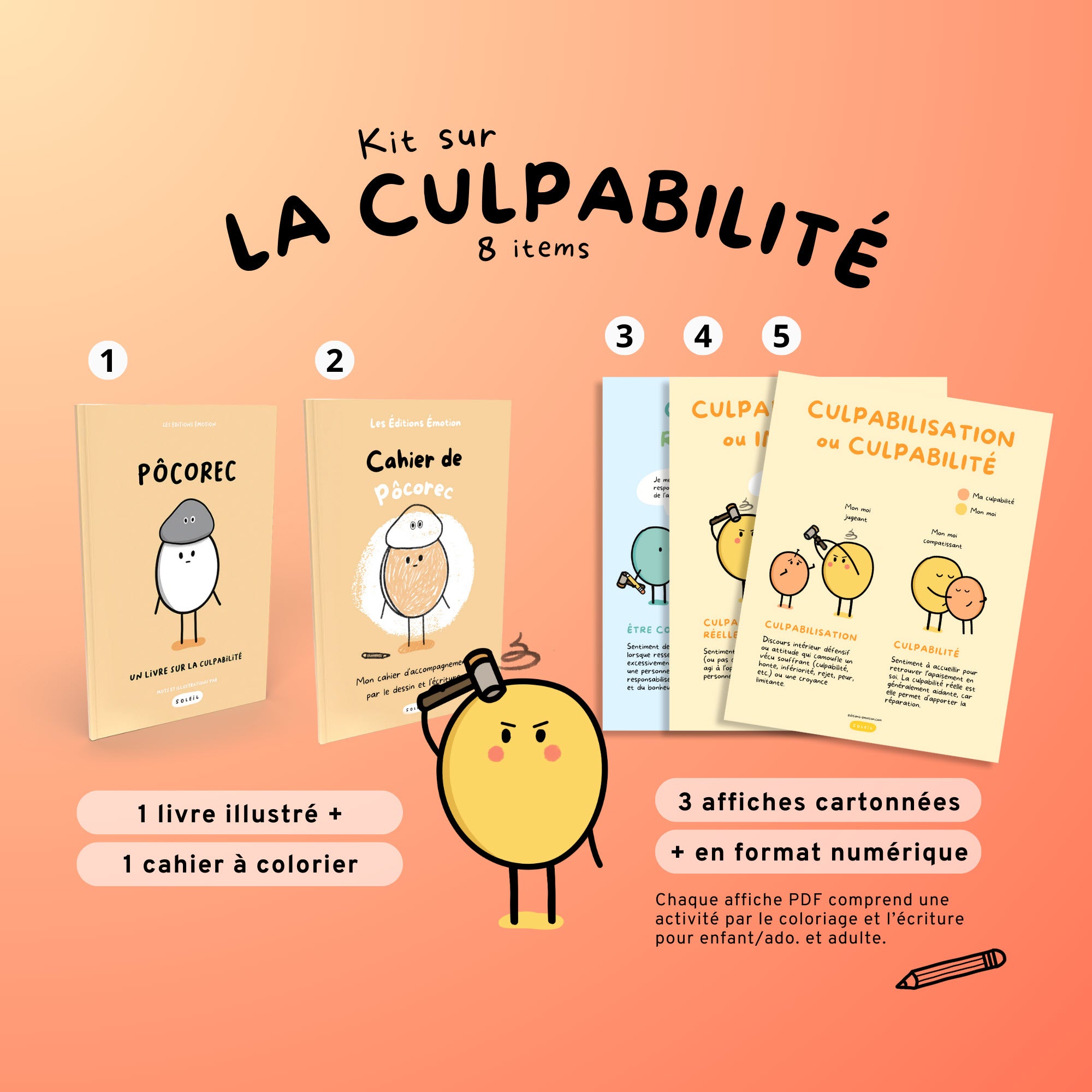 Boutique des Editions La Classe - La couleur des émotions - Kit