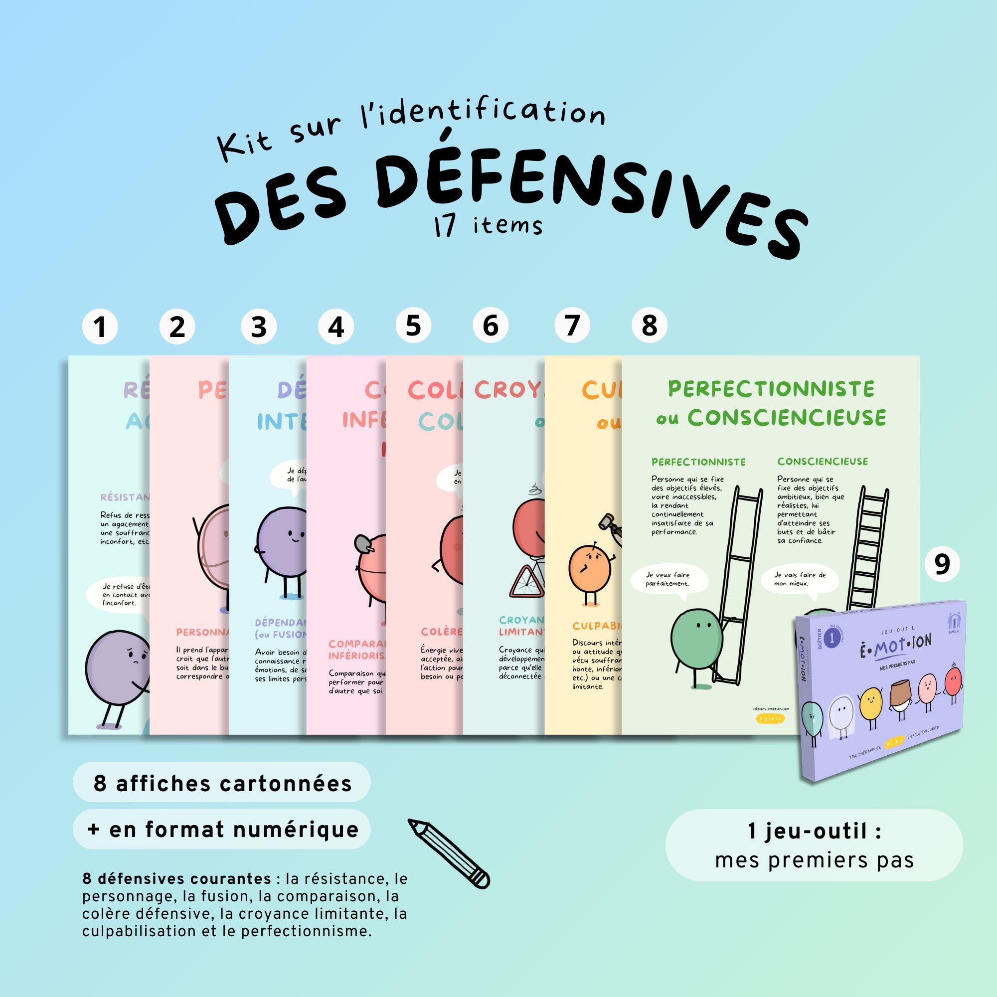 Kit sur l'identification des défensives | Éditions Émotion