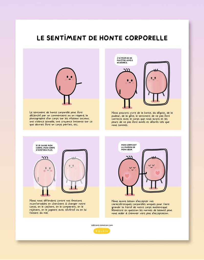 Les sentiment en BD - Honte corporelle | Éditions Émotion