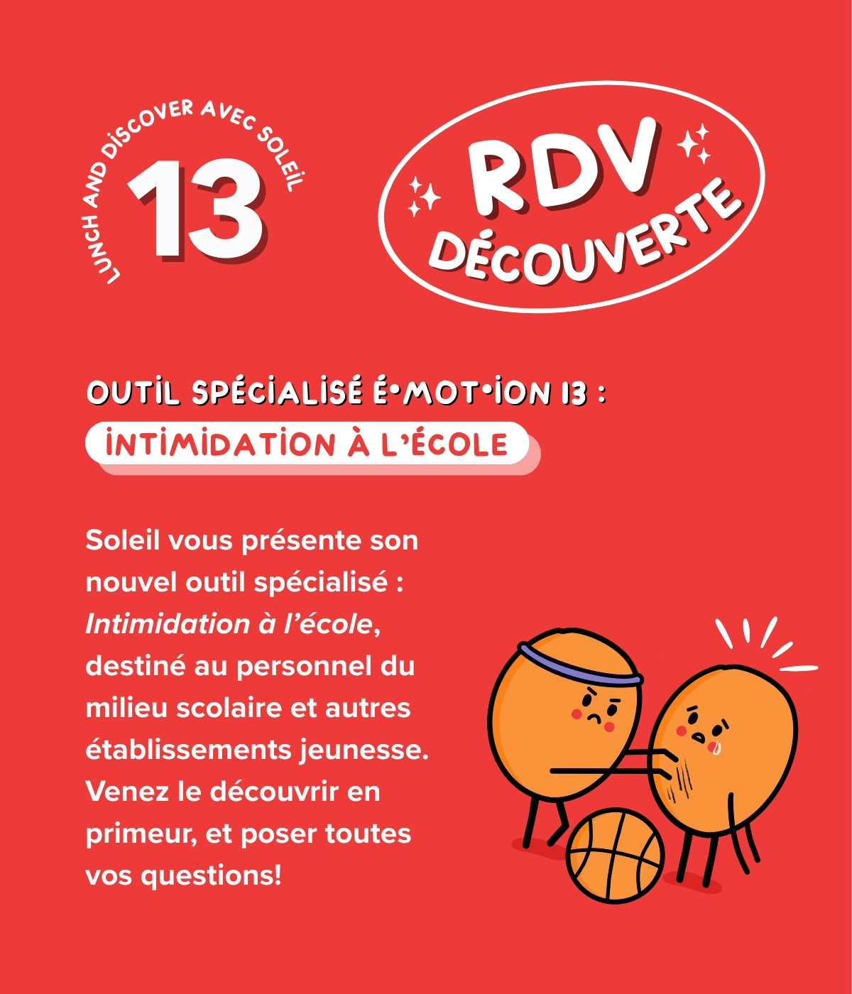 RDV Découverte : Outil spécialisé ◊ Intimidation à l&