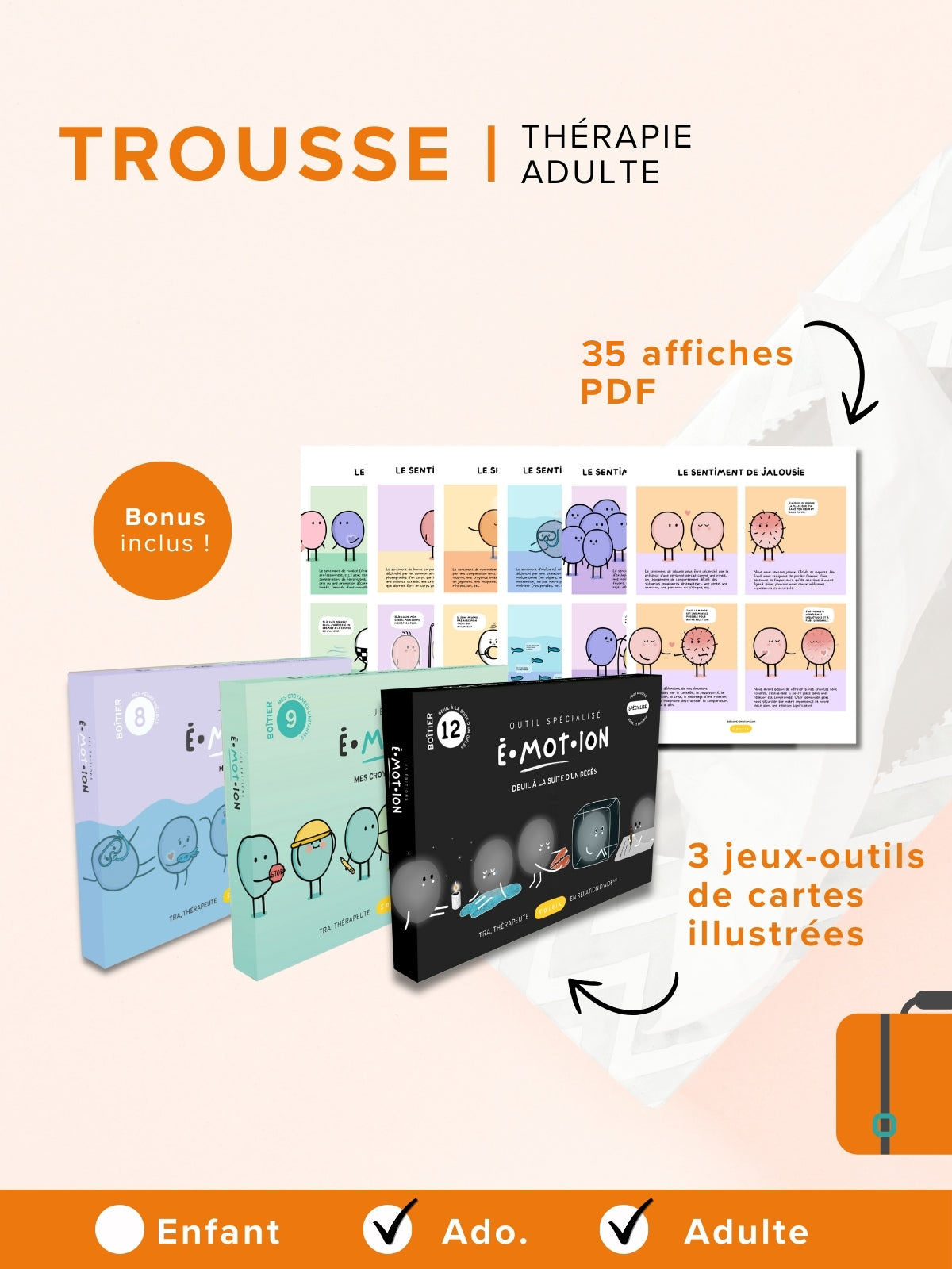 Trousse | Thérapie adulte | Éditions Émotion