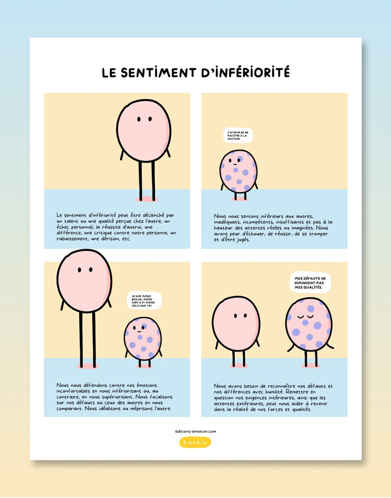 Les sentiment en BD - Infériorité | Éditions Émotion