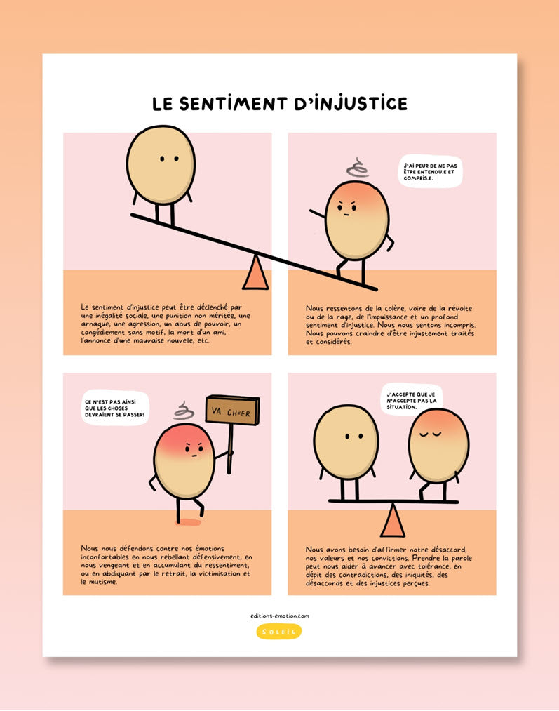 Les sentiment en BD - Injustice | Éditions Émotion