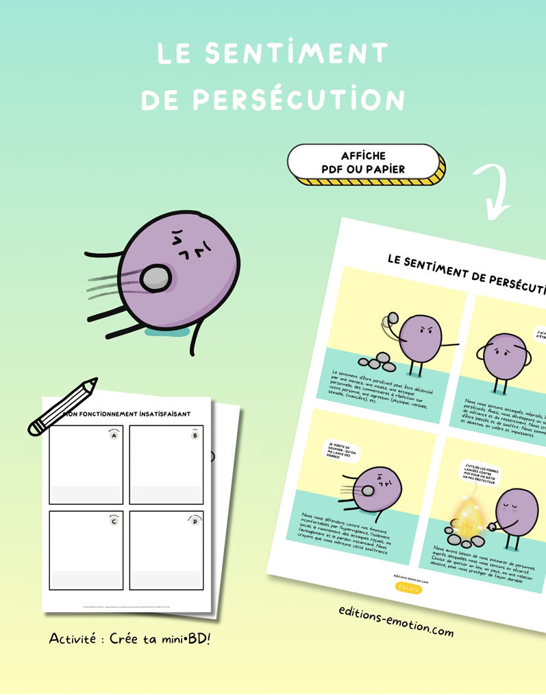 Les sentiment en BD - Persécution | Éditions Émotion