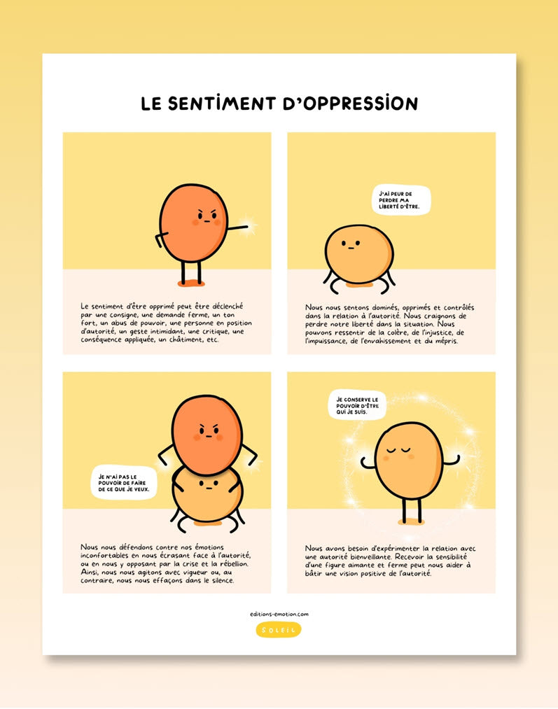 Les sentiment en BD - Oppression | Éditions Émotion