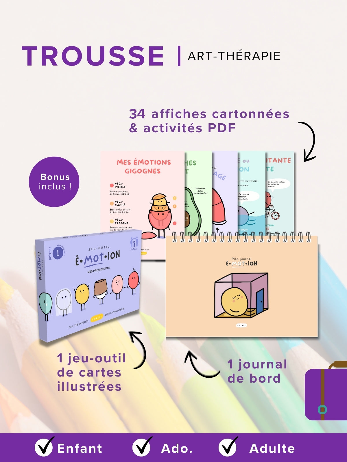 Trousse | Art-thérapie | Éditions Émotion