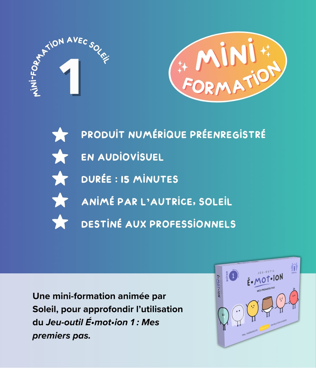 Mini-formation | Jeu-outil 1 | Éditions Émotion