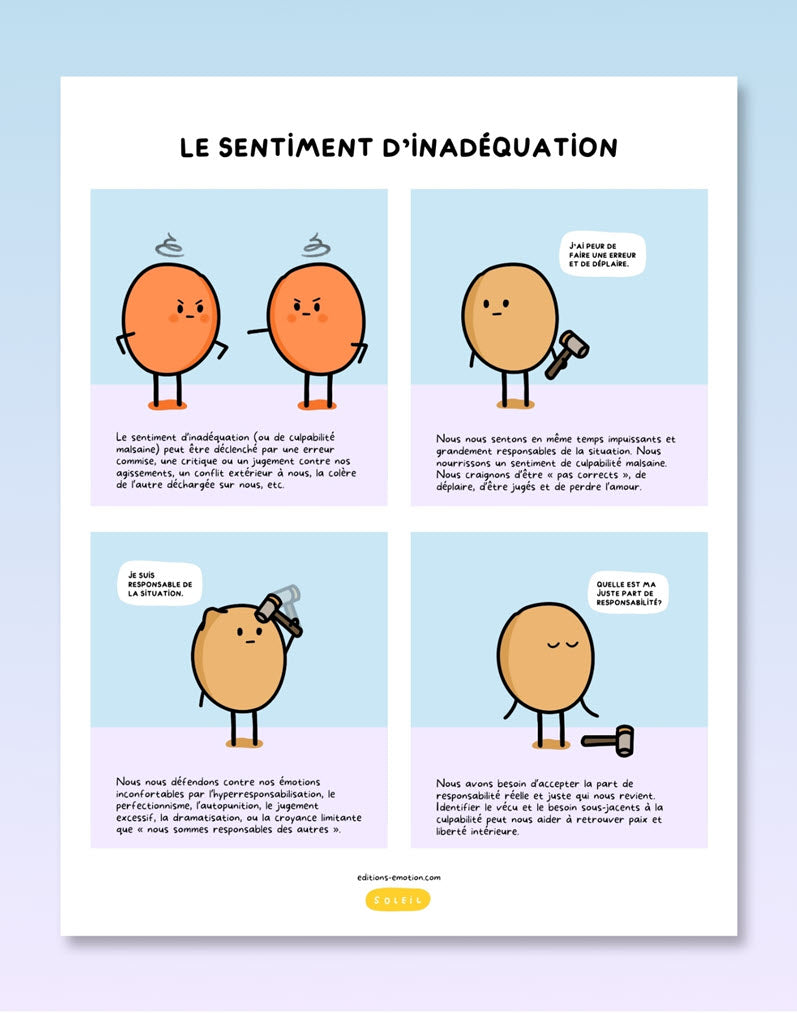 Les sentiment en BD - Inadéquation | Éditions Émotion