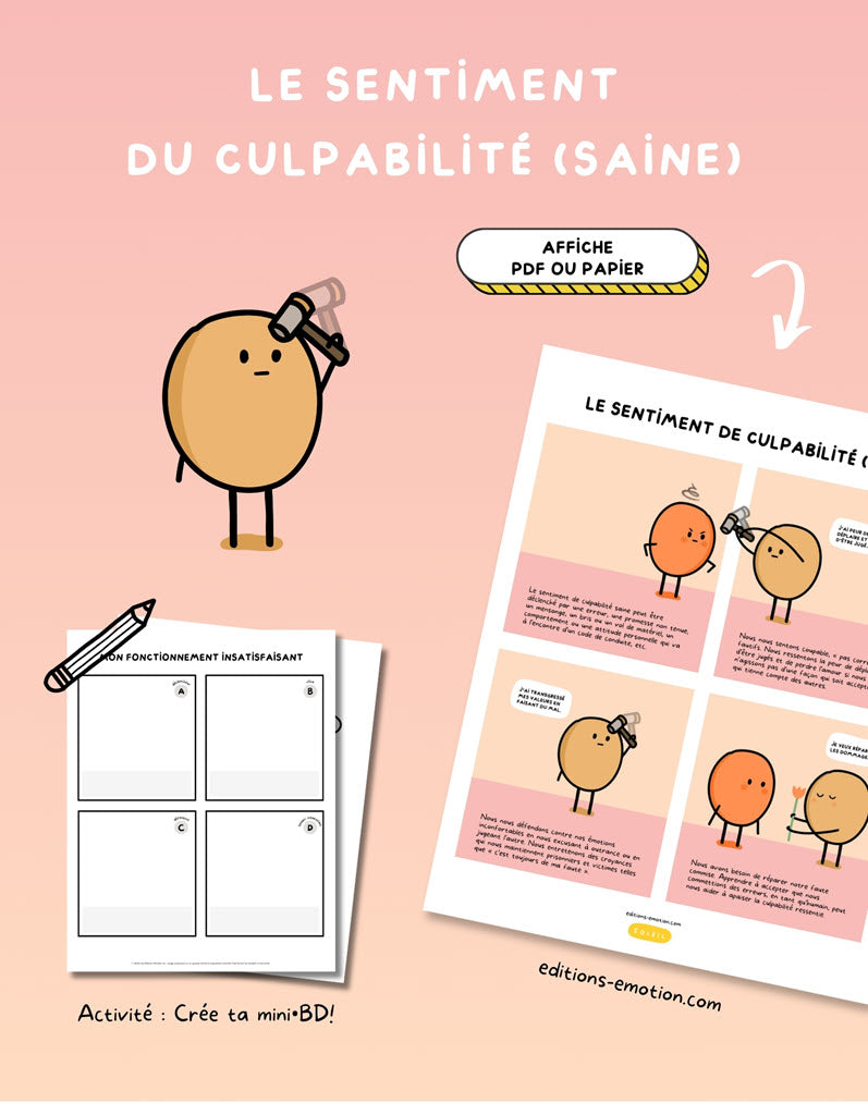 Les sentiment en BD - Culpabilité (saine) | Éditions Émotion