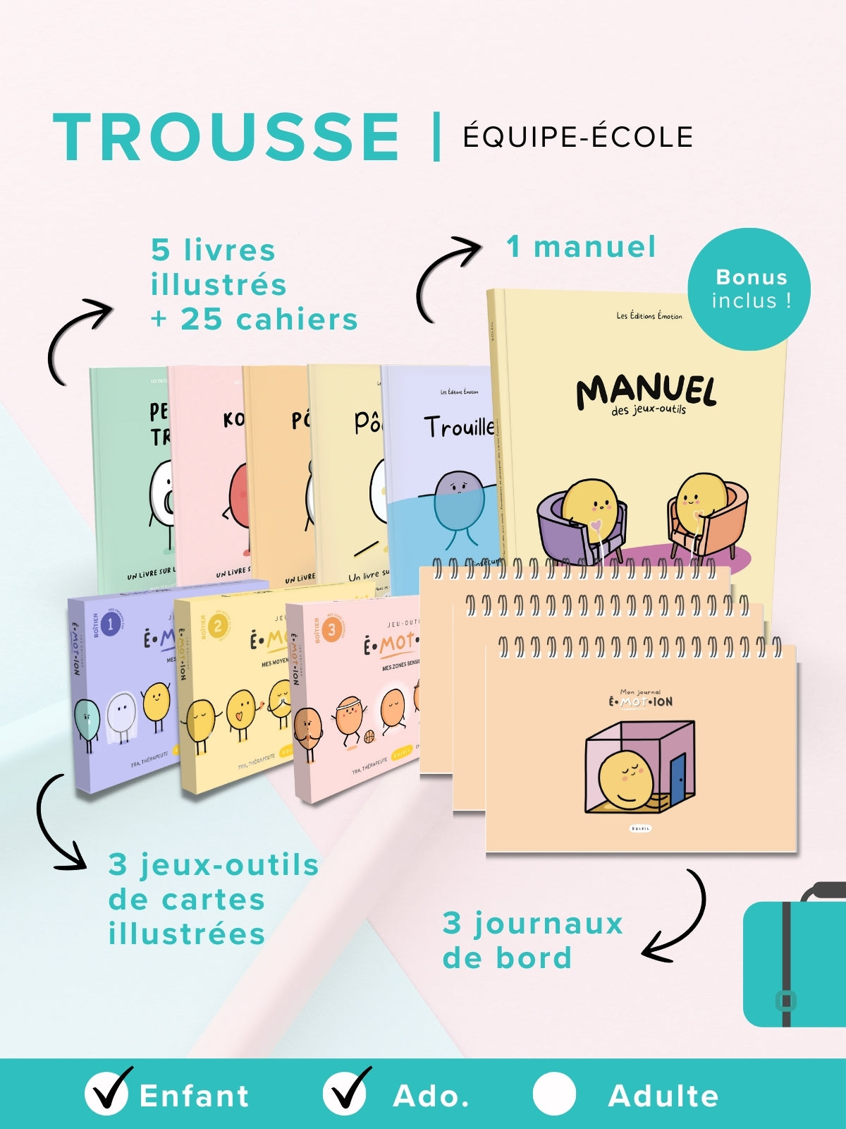 Trousse | Équipe-École | Éditions Émotion