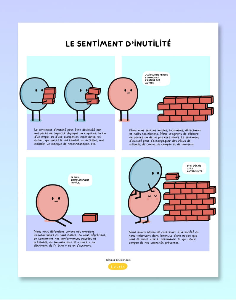 Les sentiment en BD - Inutilité | Éditions Émotion