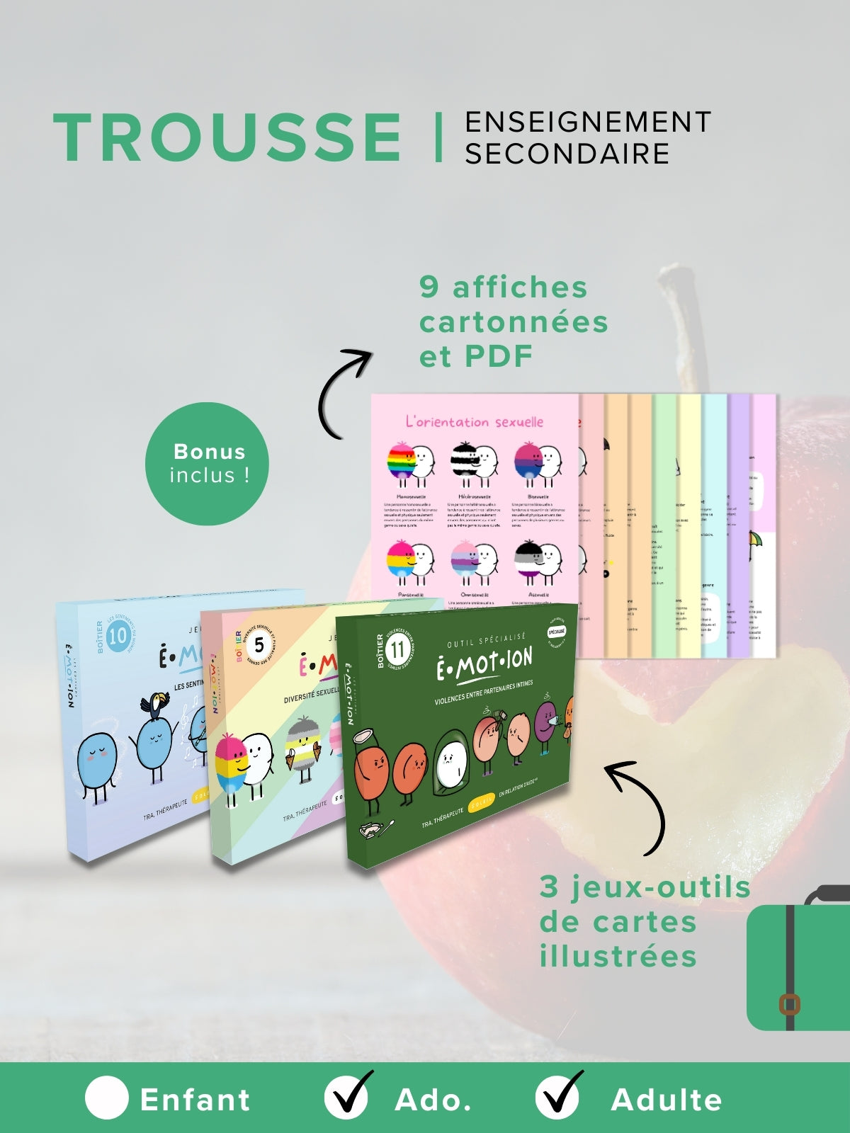 Trousse | Enseignement secondaire | Éditions Émotion