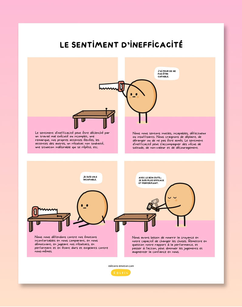 Les sentiment en BD - Inefficacité | Éditions Émotion